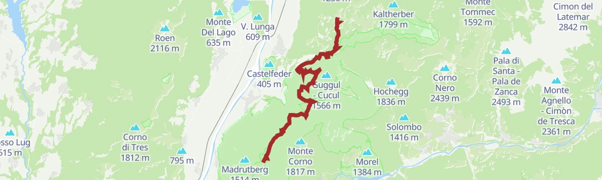 Route map: Trail b1 | Aldein - Gfrill